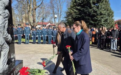 Открытие Памятного знака Героям-ликвидаторам ЧАЭС